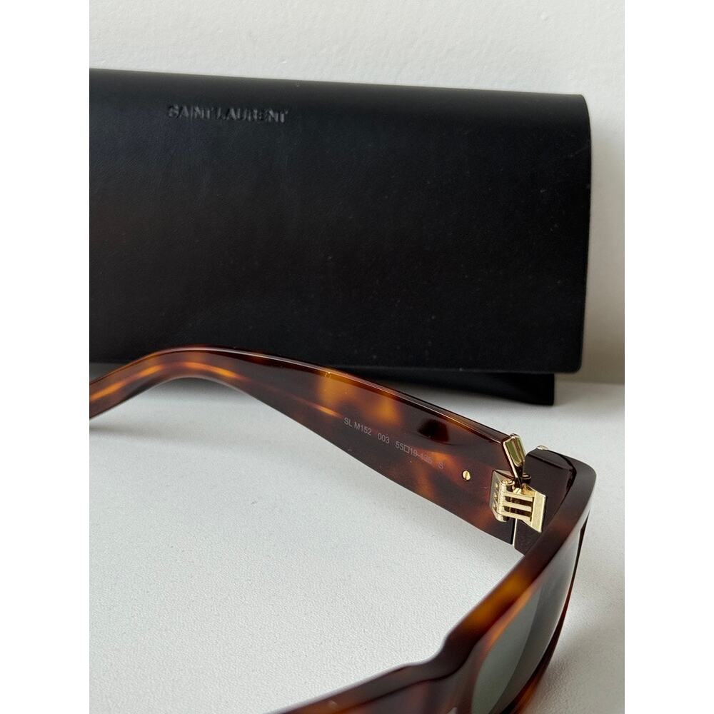 NEW Saint Laurent SL M152 Brown Slim Unisex Sunglasses $580 - Picture 5 of 6